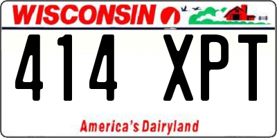 WI license plate 414XPT