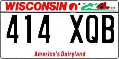 WI license plate 414XQB