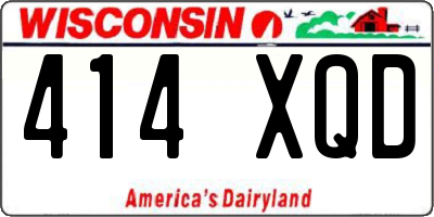 WI license plate 414XQD