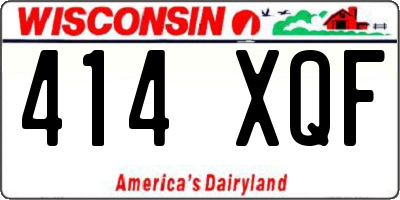 WI license plate 414XQF