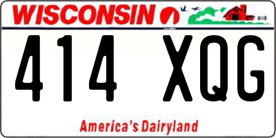 WI license plate 414XQG