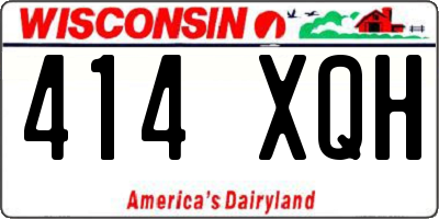 WI license plate 414XQH