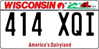 WI license plate 414XQI