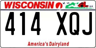 WI license plate 414XQJ