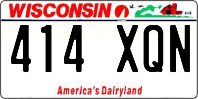 WI license plate 414XQN