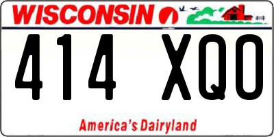 WI license plate 414XQO