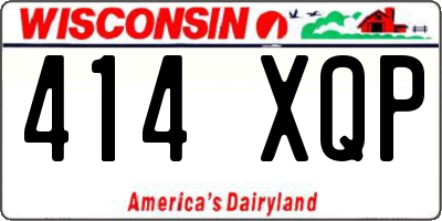 WI license plate 414XQP