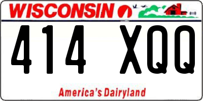 WI license plate 414XQQ