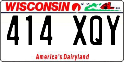 WI license plate 414XQY