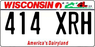 WI license plate 414XRH