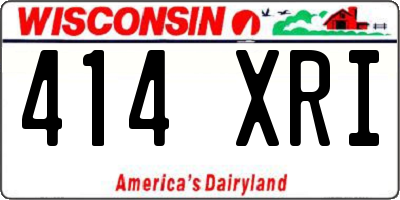 WI license plate 414XRI