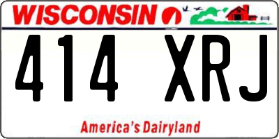 WI license plate 414XRJ