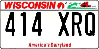 WI license plate 414XRQ
