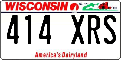 WI license plate 414XRS