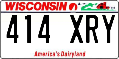 WI license plate 414XRY
