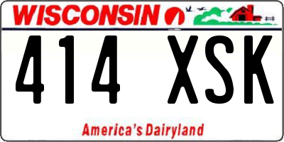 WI license plate 414XSK