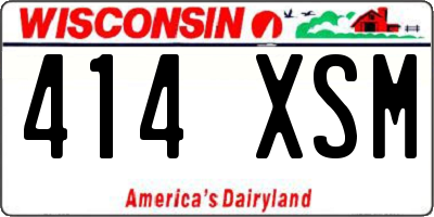 WI license plate 414XSM