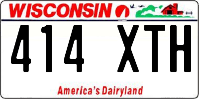WI license plate 414XTH