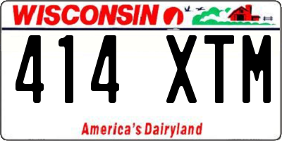 WI license plate 414XTM