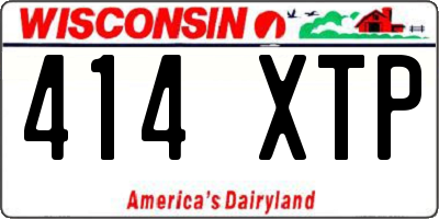 WI license plate 414XTP