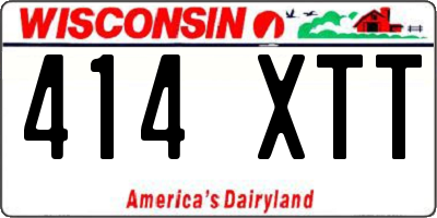WI license plate 414XTT