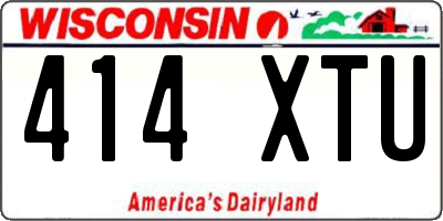 WI license plate 414XTU