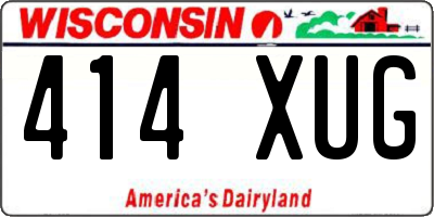 WI license plate 414XUG