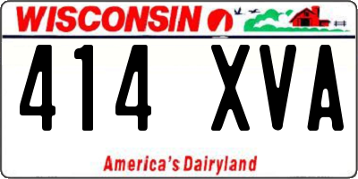 WI license plate 414XVA