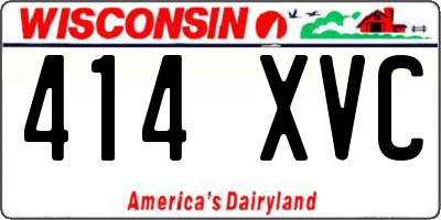 WI license plate 414XVC