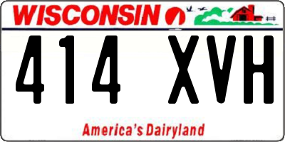 WI license plate 414XVH