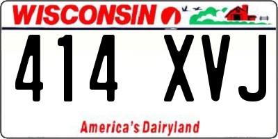 WI license plate 414XVJ