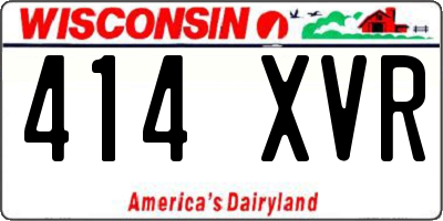 WI license plate 414XVR