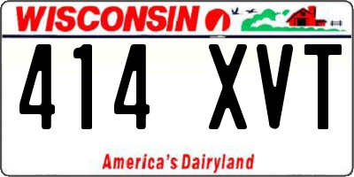WI license plate 414XVT