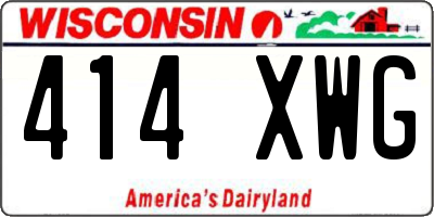 WI license plate 414XWG