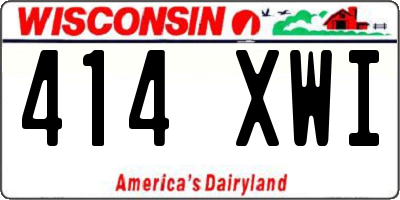 WI license plate 414XWI