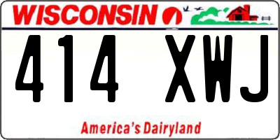 WI license plate 414XWJ