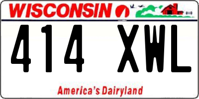 WI license plate 414XWL