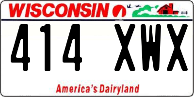 WI license plate 414XWX