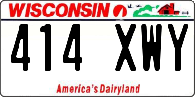 WI license plate 414XWY