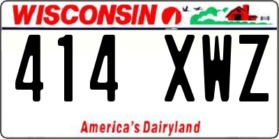 WI license plate 414XWZ