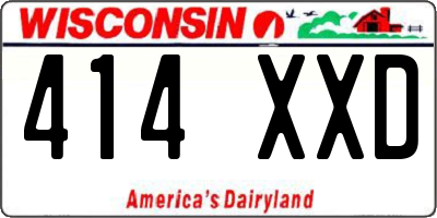 WI license plate 414XXD