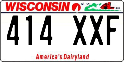 WI license plate 414XXF