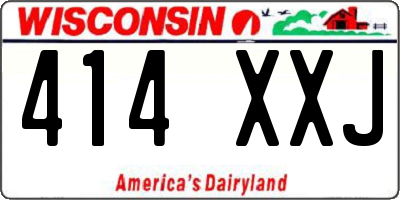 WI license plate 414XXJ