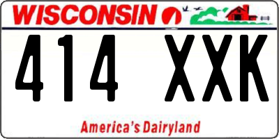 WI license plate 414XXK