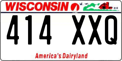 WI license plate 414XXQ