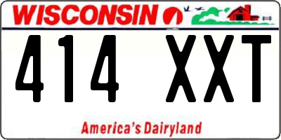WI license plate 414XXT