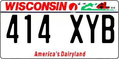 WI license plate 414XYB