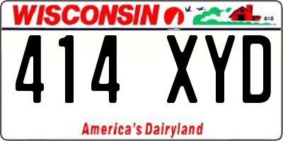 WI license plate 414XYD
