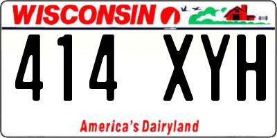 WI license plate 414XYH