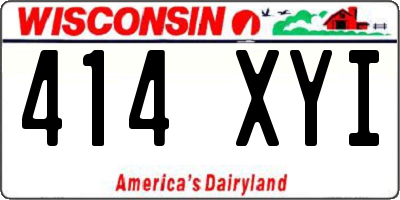 WI license plate 414XYI